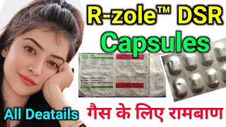 Rzole DSR capsule Use in HindiRebeprazole sodium Enteric Coatedand Domperidone Sr Capsules Use [upl. by Tolmann]