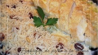 Pechugas de pollo a la crema con arroz Basmati  La Cocina de Loli Domínguez Loli Domínguez [upl. by Gorlicki]