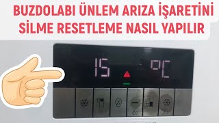 Arçelik Beko buzdolabı ünlem işaretini hatasını silme resetlemenin basit yöntemi [upl. by Draneb]