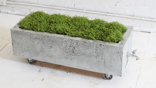 DIY Concrete Planter Episode 16 HomeMade Modern [upl. by Alverson]