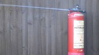 Fire extinguisher discharge test water gas [upl. by Jessalin]