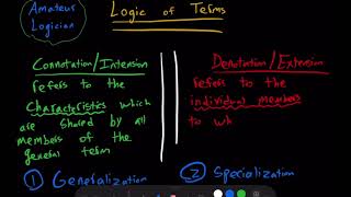 Logic of Connotation VERSUS Denotation [upl. by Jania]