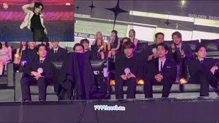 idol reaction to boynextdoor seventeen and lesserafim on GDA 2024 indonesia [upl. by Lamprey]