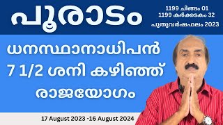 Pooradam Nakshatra Phalam 2023  പൂരാടം നക്ഷത്രഫലം 2023  Nakshatra phalam 2023  Astrology [upl. by Ronile]