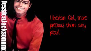 Michael JacksonLiberian Girl Lyrics [upl. by Netsrak607]