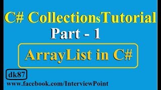 CNet Collections Tutorial Part1  ArrayList in C Collections [upl. by Treacy]