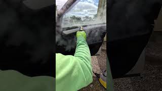 Steam cleaning and sanitizing car interior steam cleaning Mobile Car Valeting Kinsale [upl. by Eintroc905]