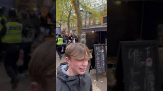 Fan trouble at Peterborough vs Cambridge footballfans peterboroughunited fans trouble [upl. by Sitof]