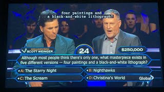 John Stamos amp Dave Coulier’s 250000 question  Who Wants To Be A Millionaire 2024 72424 [upl. by Deirdre]