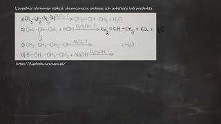 Uzupełnij równania reakcji chemicznych podając ich substraty lub produkty [upl. by Enid]