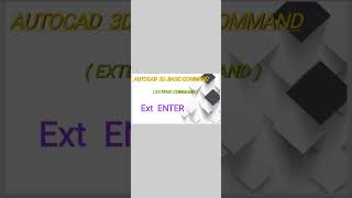 Autocad basic 3D command Extend Exttutorial muscatwaly monetizedviews upload autocad2007 [upl. by Eciral]