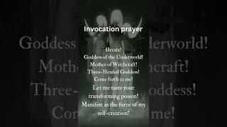 Goddess Hecate invocation prayer transform your life goddess hecate witch witchy [upl. by Cramer]