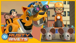 Rusty’s Mouse Problem  Rusty Rivets  Cartoons for Kids [upl. by Oemac724]