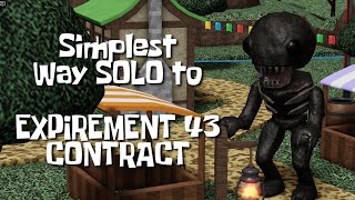 How to SOLO EXPERIMENT 43 Contract using SODA POP ONLY  Tower Heroes Roblox  Halloween Event 2024 [upl. by Yllitnahc222]