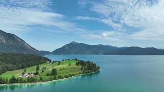 Top German Drone Views of Walchensee Lake Aerial 4K Tour [upl. by Nadine]