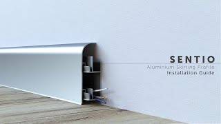 How to install skirting board Mox Sentio model skirting board montage video [upl. by Ruddy34]