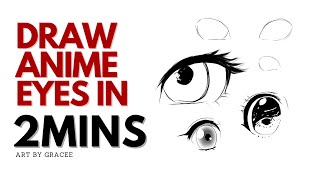 How to DRAW Anime Eyes  TUTORIAL [upl. by Suidaht]