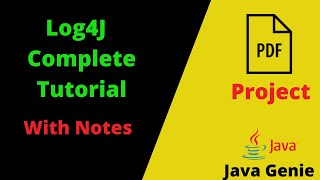 Complete Log4j Tutorial With Notes And Project  Log4j tutorial With Spring Boot  Java Genie [upl. by Annaynek]