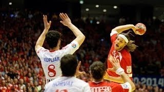 EHF EURO 2014  DENMARK vs CROATIA  Final Round Semifinal [upl. by Ayhtnic]