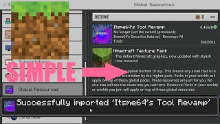 How To Import TEXTURE PACKS  Minecraft Bedrock 120  Enable Texture Packs Tutorial [upl. by Anayhd279]