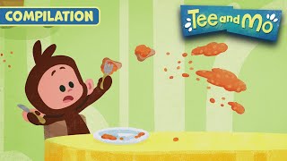 Hungry Tee  Tee and Mo 🐒 COMPILATION 🙈 12 MINUTES [upl. by Tilla]