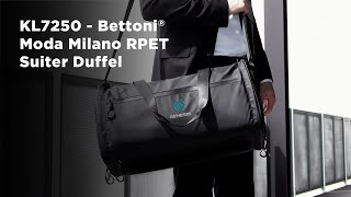 Bettoni® Moda Milano RPET Suiter Duffel [upl. by Tesil464]