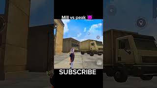 Mill vs peak 😈😜freefiretrending viralshort [upl. by Ecirtnas]