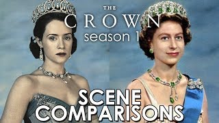 The Crown 2016 season 1  scene comparisons [upl. by Itnaihc]