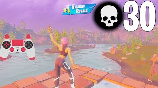 30 Elimination Solo Squads Game Full Gameplay Season 7 Fortnite PC w Ps4 Controller [upl. by Dorfman318]