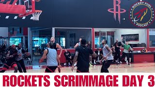 Rockets training camp day 3 scrimmage [upl. by Tnecniv]