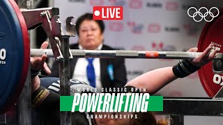 🔴 LIVE Powerlifting World Classic Open Championships  Womens 52kg [upl. by Anik434]