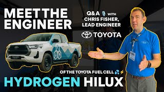 QampAWalkaround with Lead Engineer for Toyotas HYDROGEN HILUX Prototype  Driving Hydrogen [upl. by Nager]