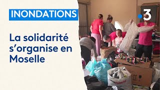 Inondations en Moselle  la solidarité sorganise [upl. by Nisotawulo]