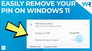 How to easily remove your PIN on Windows 11 in 2024 [upl. by Lotte]