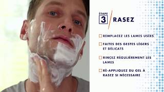 Se raser quand on a la peau sensible  éviter boutons et irritations du rasage  Gillette SKINGUARD [upl. by Ardolino]