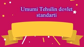 Umumi tehsilin dovlət standartiQuliyevaValide 20242025 miq ve sertifikasiya [upl. by Bradstreet902]