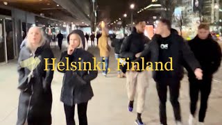 Exploring the INSANE Nightlife of Helsinki Friday Night Party Walkthrough 🔥🇫🇮 [upl. by Jenesia]