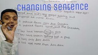 Changing Sentence  Transformation of Sentence  ClassSix Seven JSC SSC  Admission test  P12 [upl. by Haerr]