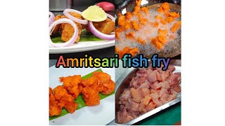 amritsari fish 🐟 fry How to make trending food india chef life like video cooking shorts [upl. by Akcinahs162]