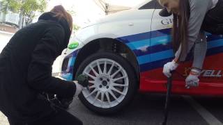 APRC CRC 2014中國龍游站 MIT Motorsport 殺手蘭amp安小蕎 練習換胎 [upl. by Hurd]