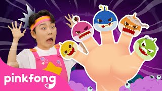 Zombie Shark Finger Family  Finger Family Song  Spooky Baby Sharks Everywhere  Pinkfong Official [upl. by Martell827]