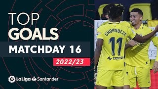 All Goals Matchday 16 LaLiga Santander 20222023 [upl. by Leibman296]