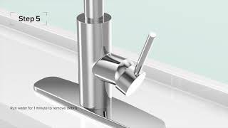 Kraus Easy Install Kitchen Faucets  Installation Video [upl. by Athalie]