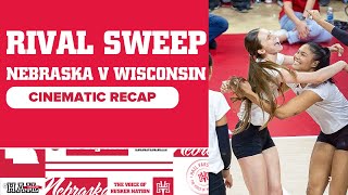 Nebraska vs Wisconsin Volleyball Cinematic Recap and Highlights  Nov 23 2024 [upl. by Skoorb]