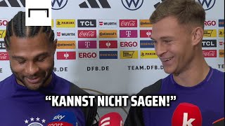 quotSind alle dem FritzleClub beigetretenquot 😂 Kimmich und Gnabry witzeln über den VfB [upl. by Andria]