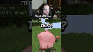 Redshell finds Pigs in Ai Minecraft 🤯 [upl. by Cherilynn]