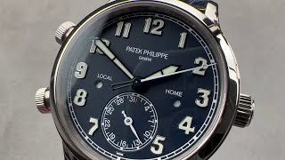 Patek Philippe Calatrava Pilot Travel Time 375mm 7234G001 Patek Philippe Watch Review [upl. by Fredie]