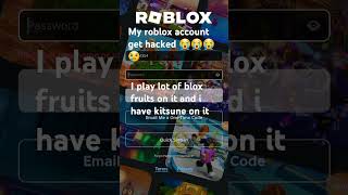 My roblox account get hacked robloxhack [upl. by Booth]