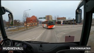 Busskörning Hudiksvall [upl. by Eecats]