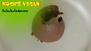 veganes Schokoladeneis  Selber machen ohne Eismaschine  vegane Rezepte von Kochs vegan [upl. by Llenrev560]